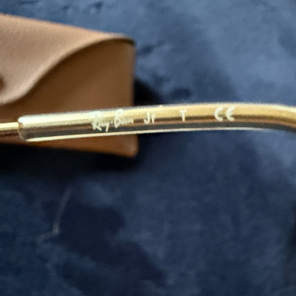 Ray-Ban Jr. Gold Frame Aviator Sunglasses - Picture 7 of 8